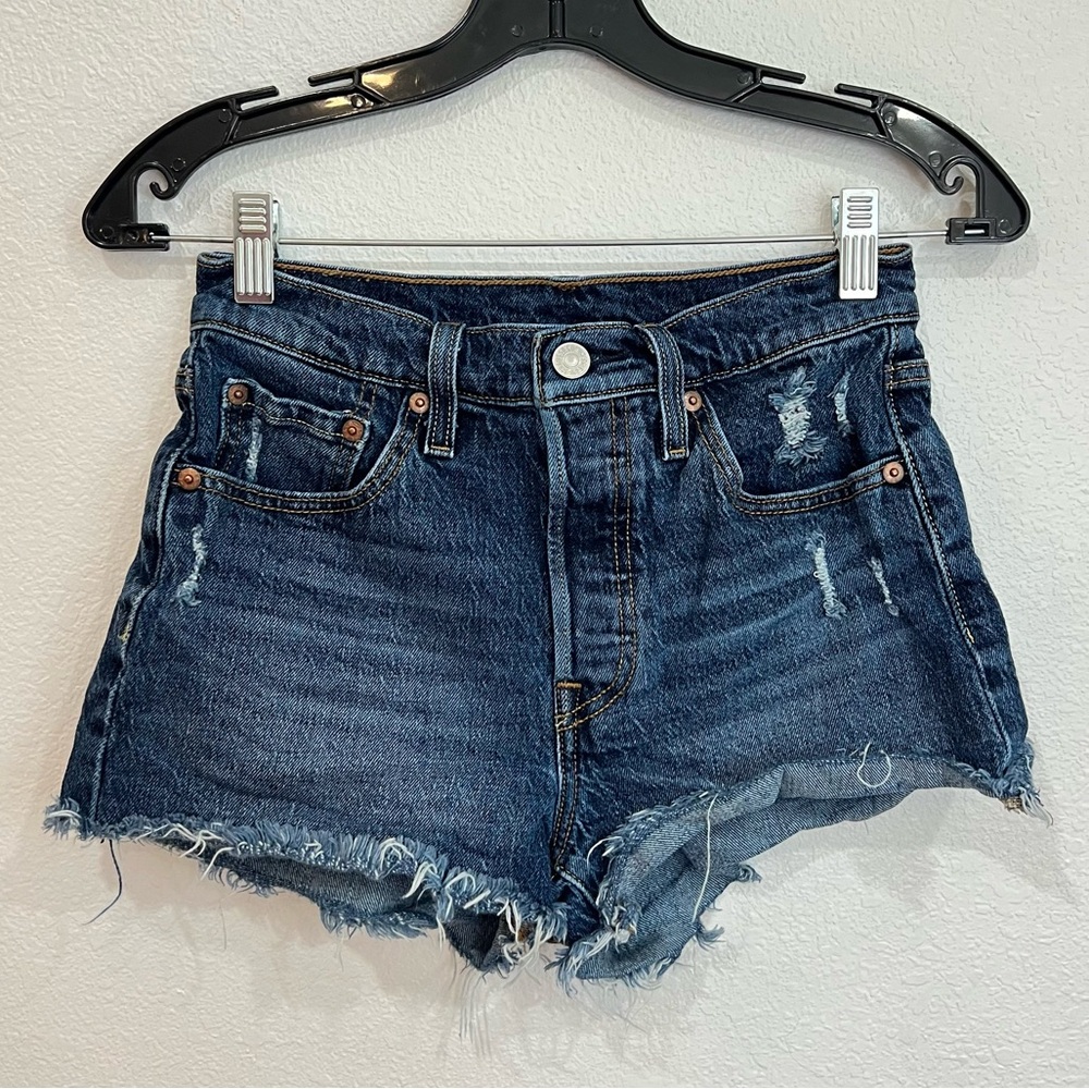 Levi's Dark Blue Jean Shorts